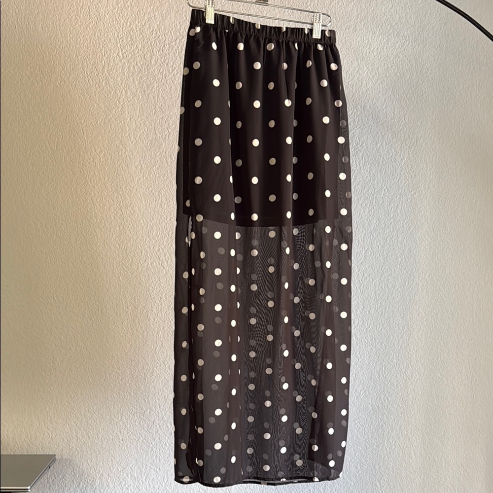 Divided Brown and Gray Maxi Skirt Casual Resort Wear